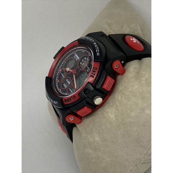 SKMEI 1163 Unisex Kids Black Band Digital & Analog Dial Quartz Wrist Watch RQ476 - Picture 4 of 12